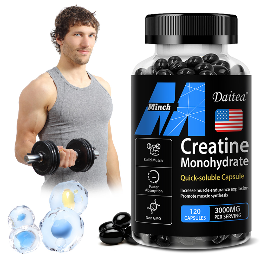 Creatine Monohydrate Powder - Capsules de créatine monohydrate pour améliorer