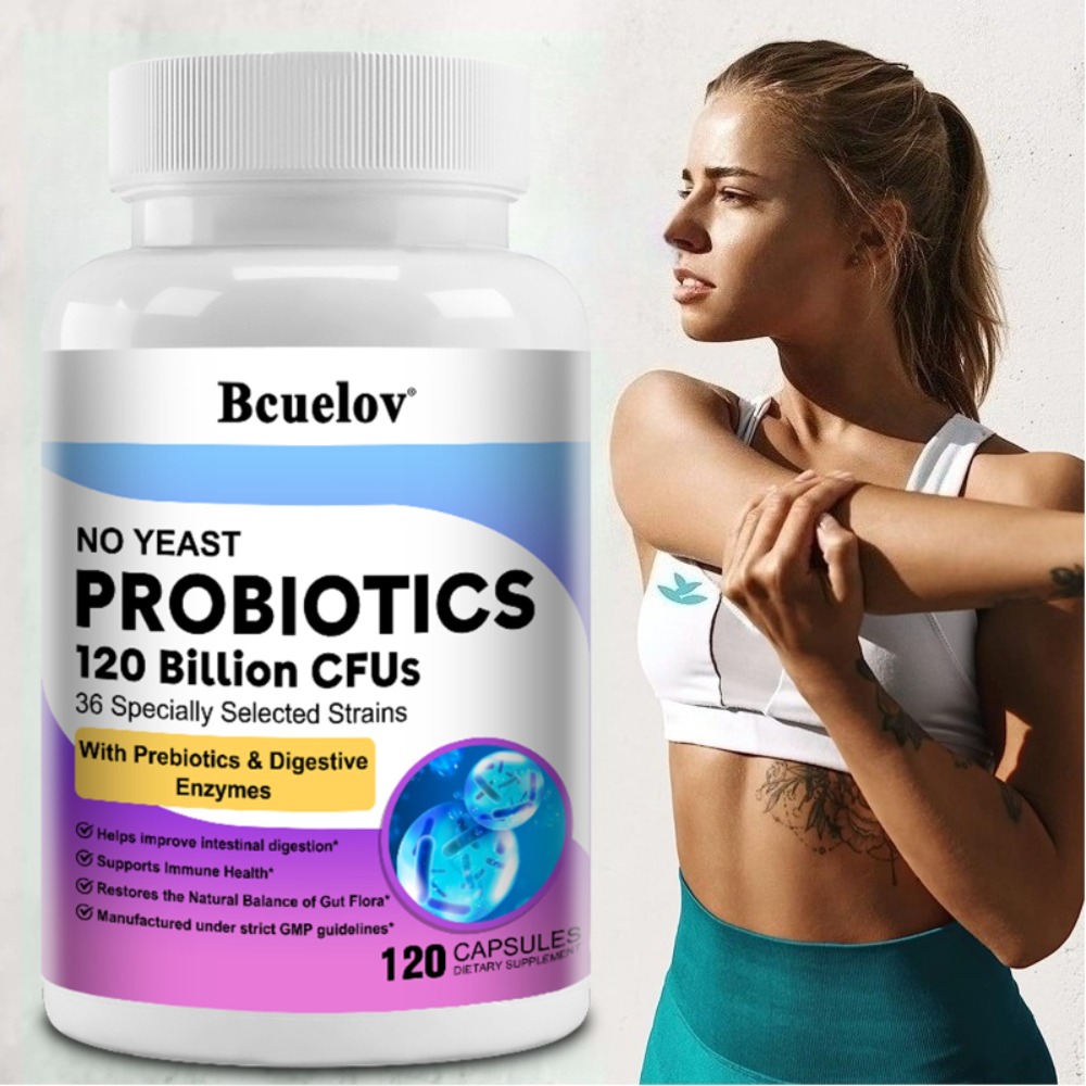 Probiotic 60 Billion - Capsules de Probiotiques aux Enzymes Biologiques