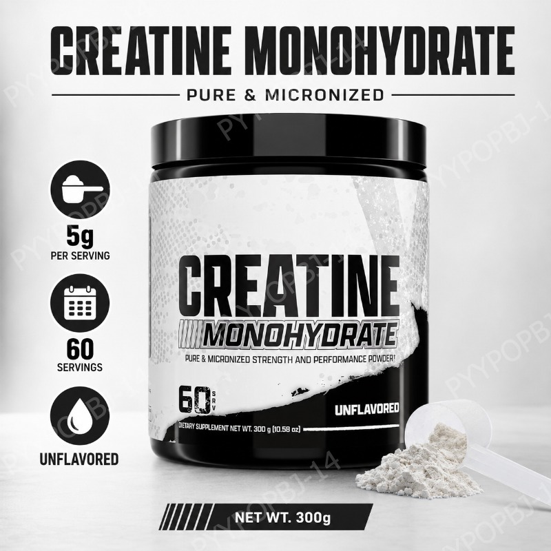 Creatine Monohydrate Powder - Créatine monohydrate en poudre, 5 g