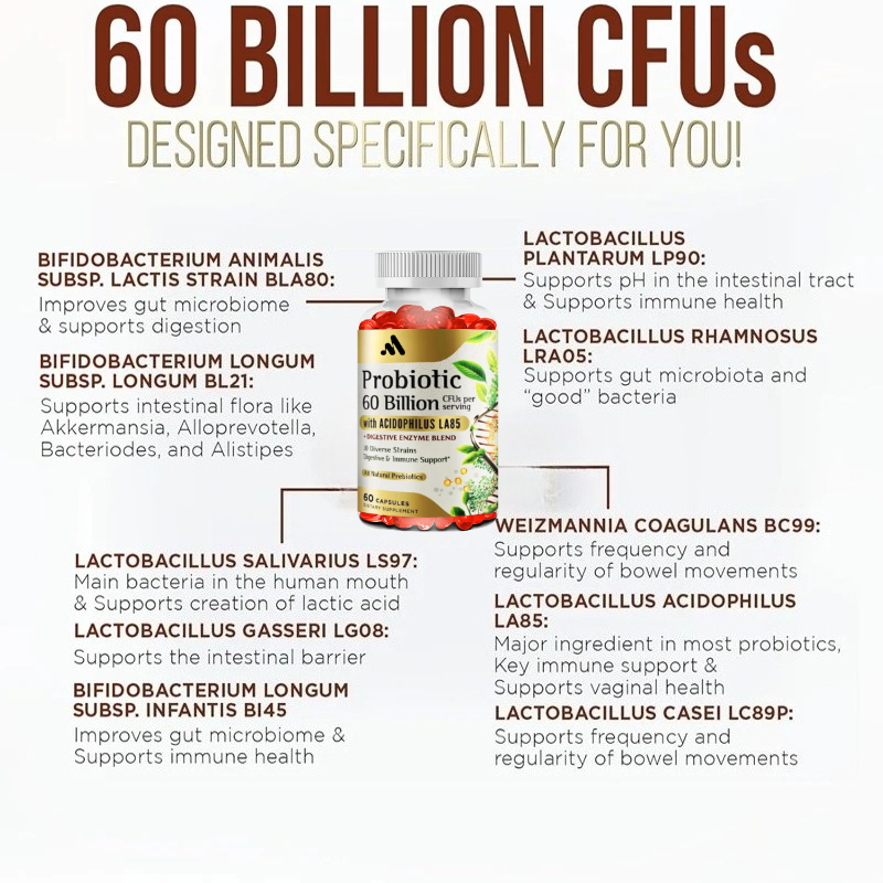 Chaque portion contient 60 mil - Probiotic 60 Billion avis et prix