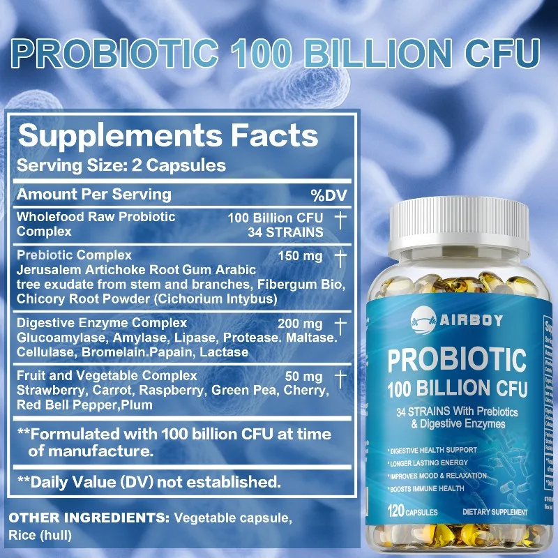 Probiotiques 100 milliards CFU - Probiotic 60 Billion avis et prix